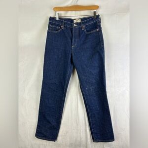 MANGO Dark Wash Relaxed Straight Leg‎ Jeans Size 6/8 High Rise Classic Staple